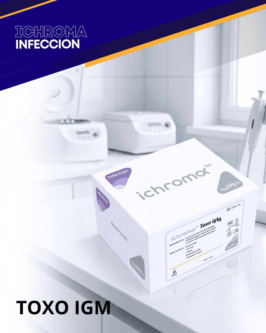 Reactivo TOXO IgM para analizador ichroma (Infecciones)