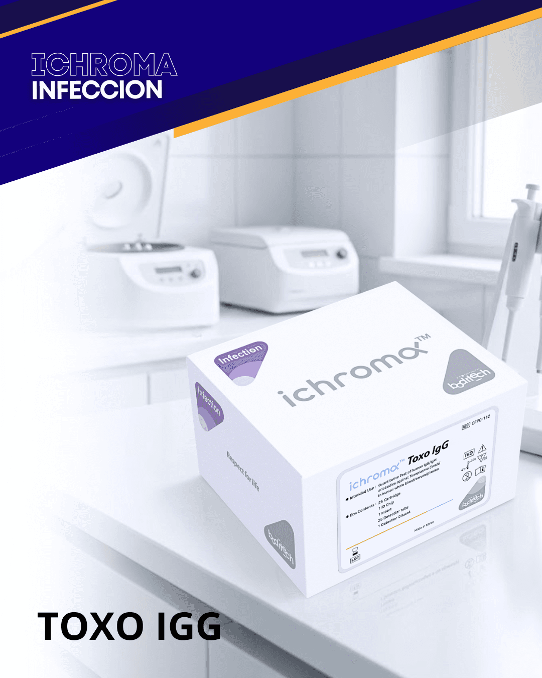 Reactivo TOXO IgG para analizador ichroma (Infecciones)