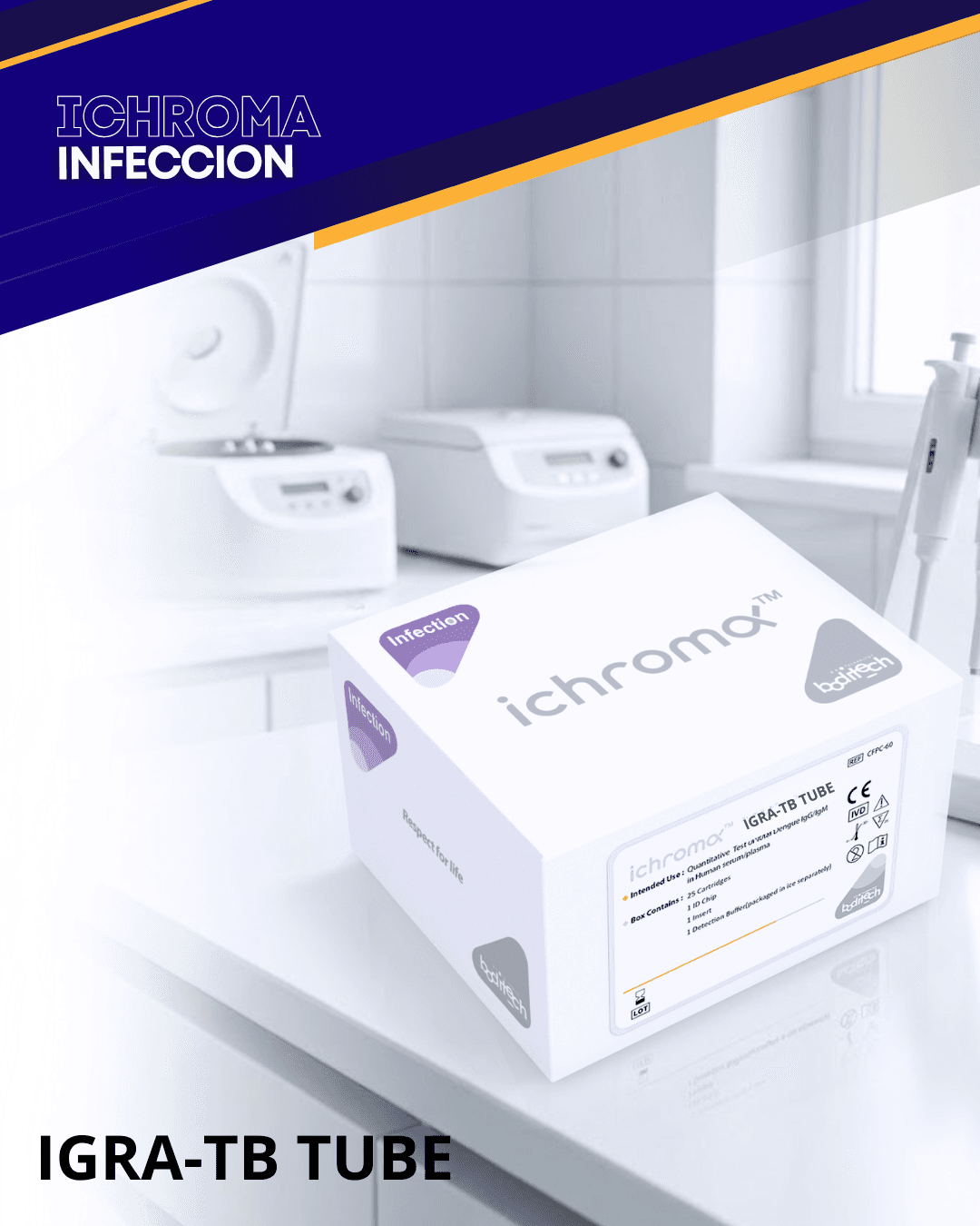 Reactivo IGRA-TB TUBE para analizador ichroma (Infecciones)