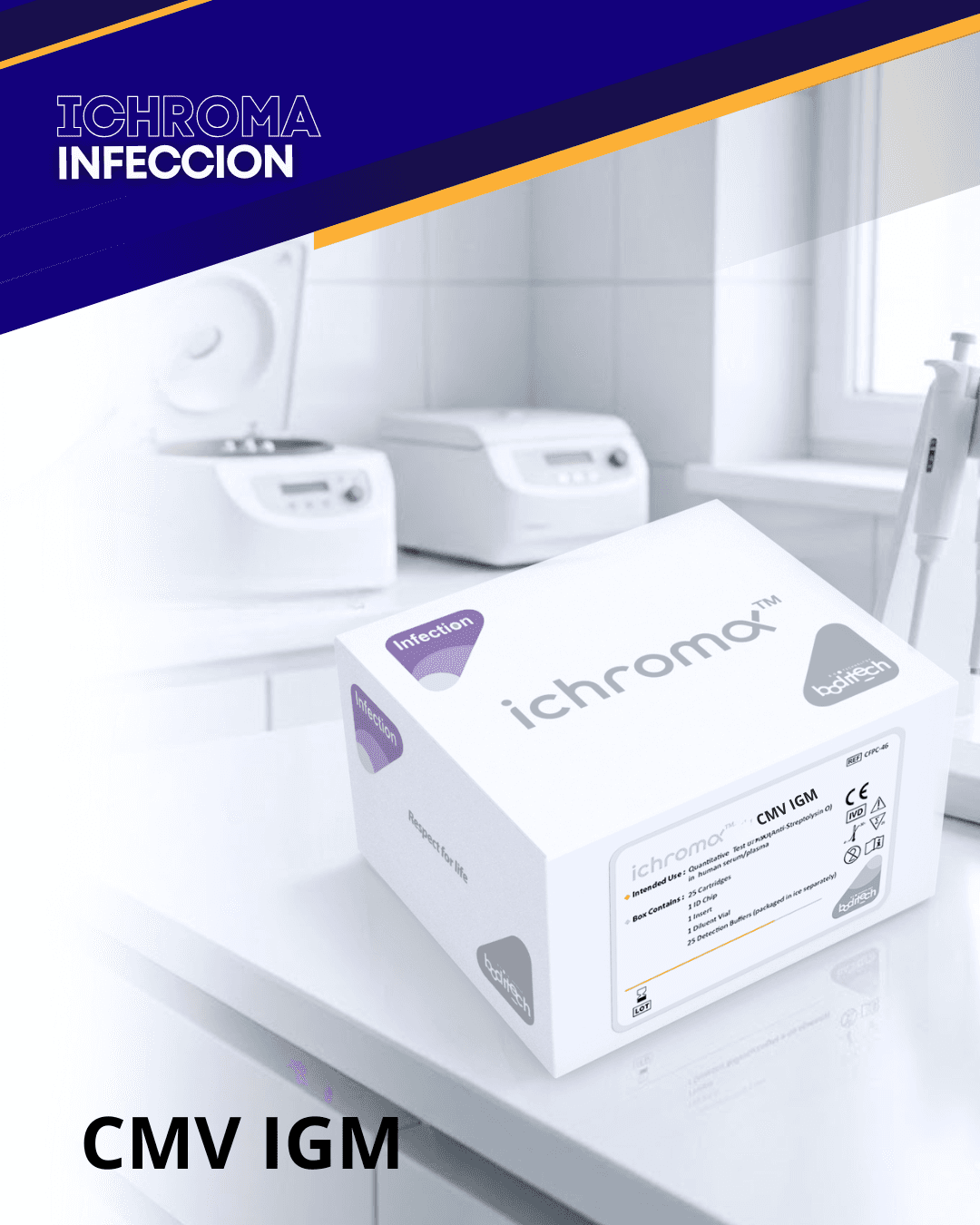 Reactivo CMV IGM para analizador ichroma (Infecciones)