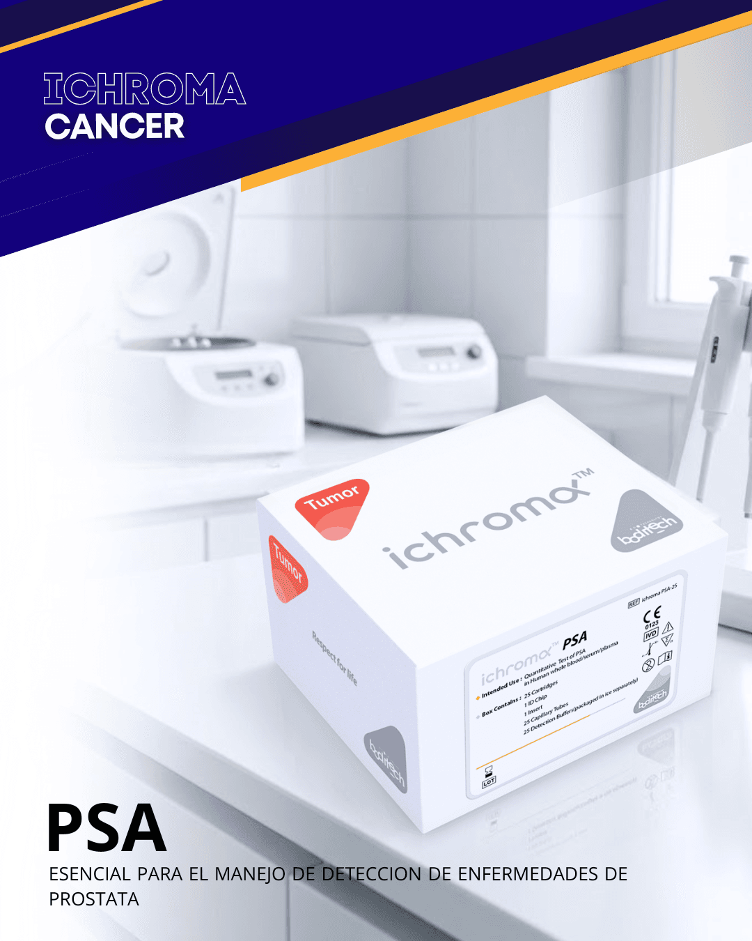 Reactivo PSA para analizador ichroma (Marcadores Tumorales)
